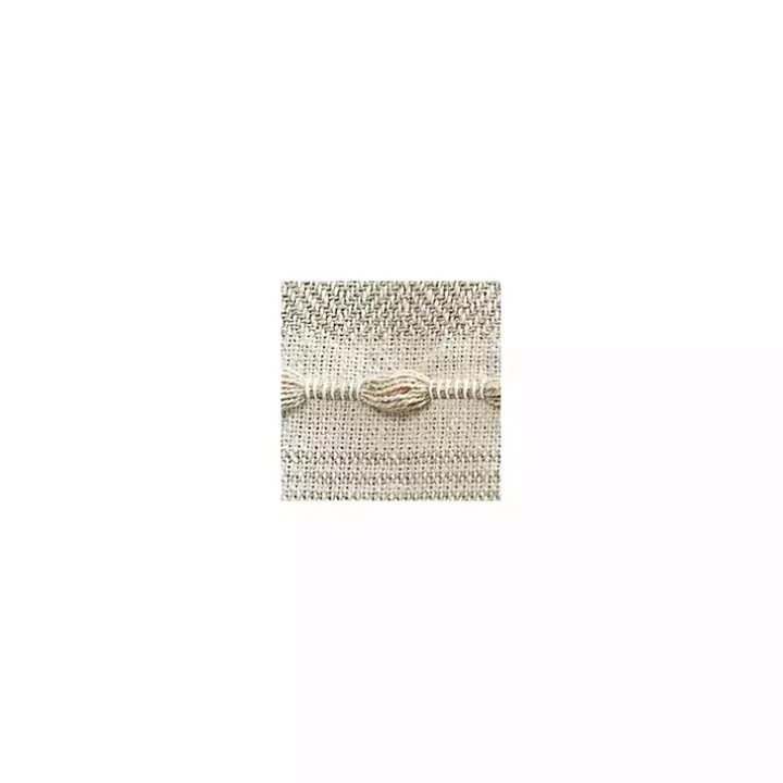 Tan and White Herringbone Stripe Throw