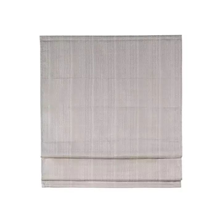 Tan Basketweave Cordless Roman Shade, 31 in.