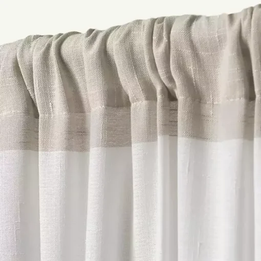 Tan Deena Curtain Panel Set, 84 in.