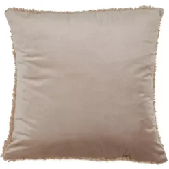 Tan Faux Lamb Fur Pillow