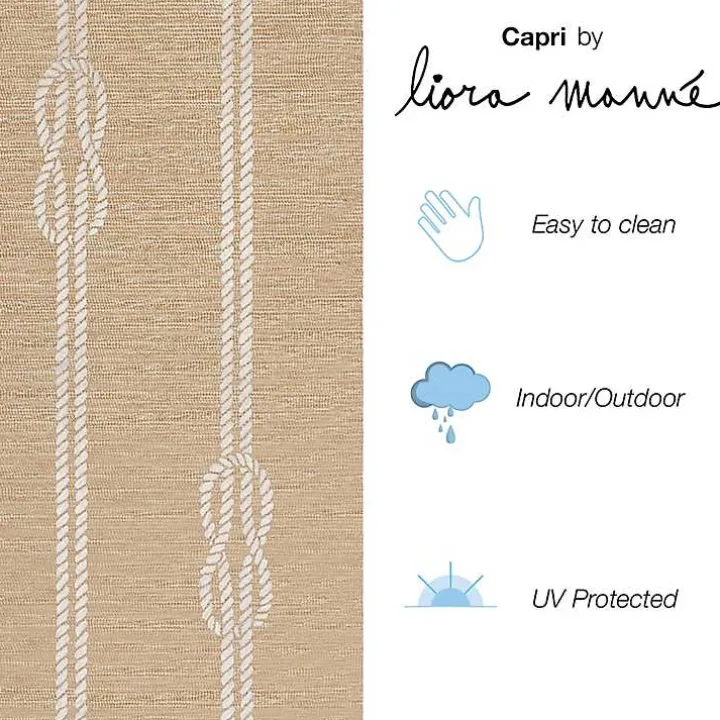 Tan Nautical Rope Indoor/Outdoor Area Rug, 2x3