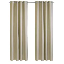 Tan Newberry Blackout Curtain Panel, 108 in.