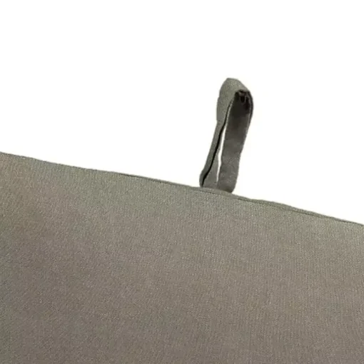 Taupe Canvas French Edge Outdoor Chair Cushion