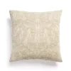 Taupe Chenille Damask Throw Pillow