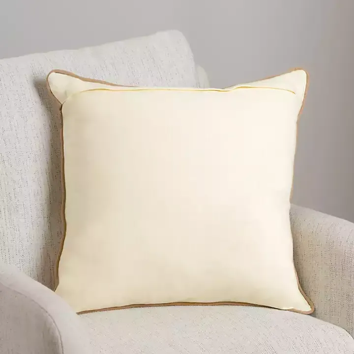 Taupe Fall Floral Pillow