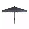 Taupe Scallop Tilt Crank 9 ft. Outdoor Umbrella