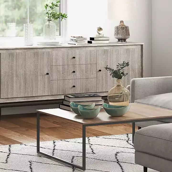 Teal & White Ceramic Decorative Bowls, Set of 3