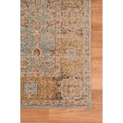 Teal Eaton Bordered Runner