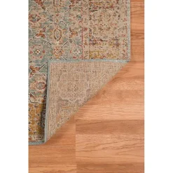 Teal Eaton Bordered Runner