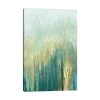 Teal Golden Woods Canvas Art Print
