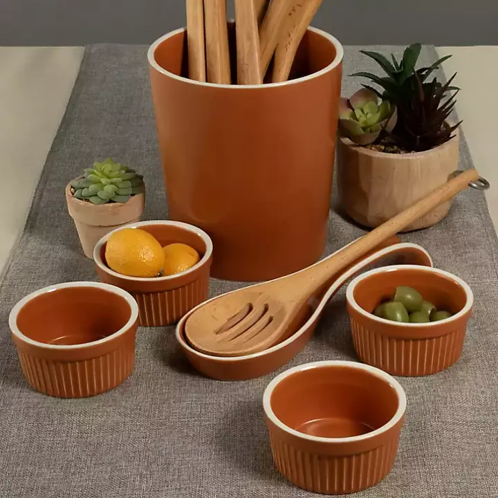 Tempo Terracotta 6-pc. Countertop Accessory Set