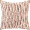 Terracotta Dash Print Throw Pillow