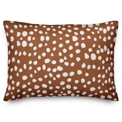 Terracotta Spots Indoor/Outdoor Lumbar Pillow
