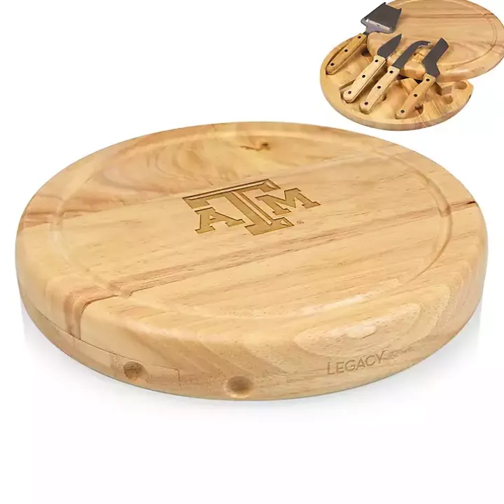 Texas A&M University Cheese Board and Tool Set