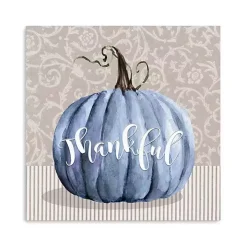Thankful Pumpkin Canvas Art Print, 20x20