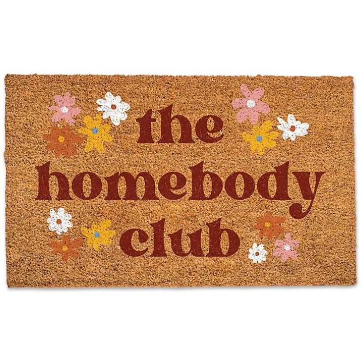 The Homebody Club Floral Coir Doormat