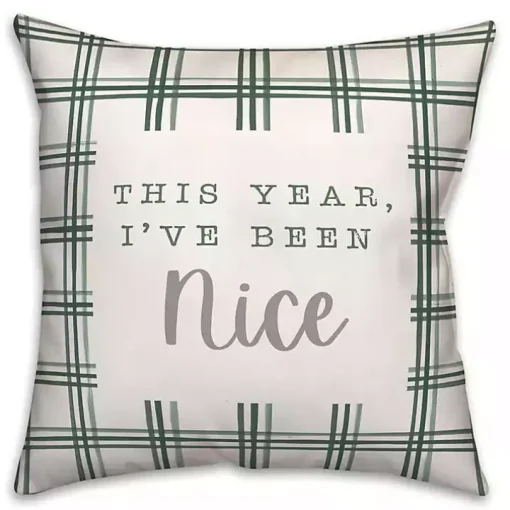 This Year I've Been Nice Christmas Pillow