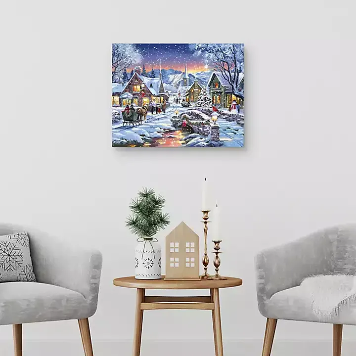 Tinsel Town Canvas Art Print