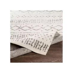 Toasted Brown Abstract Diamond Area Rug, 7x10