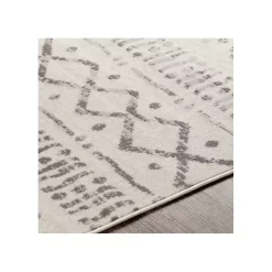 Toasted Brown Abstract Diamond Area Rug, 7x10