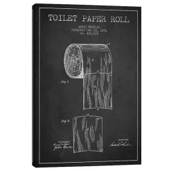 Toilet Paper Patent Canvas Art Print, 18x26 in.