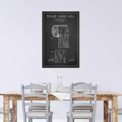 Toilet Paper Patent Canvas Art Print, 18x26 in.