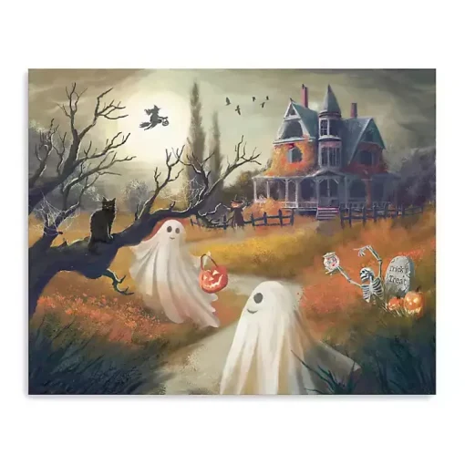 Trick or Treat Ghosts Canvas Art Print
