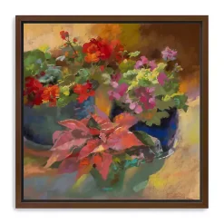 Trois Rouges Framed Canvas Art Print