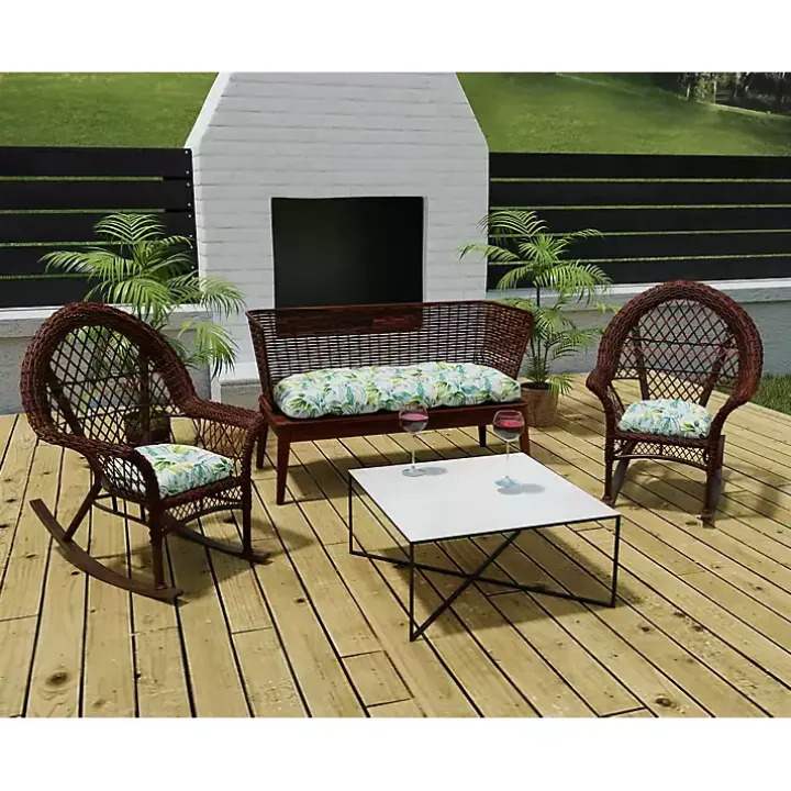 Tropical 3-pc. Chair and Bench Outdoor Cushion Set
