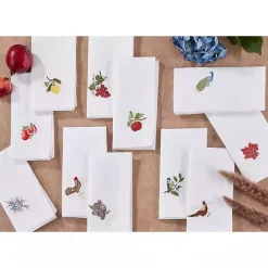 Turkey Embroidered 4-pc. Harvest Napkin Set