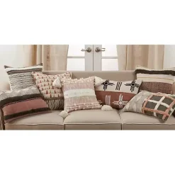 Two-Tone Tufted Western Lumbar Pillow