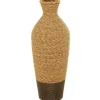 Two-Toned Natural Seagrass Floor Vase, 28 in.
