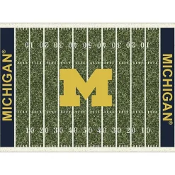 University of Michigan Homefield Area Rug, 6x8