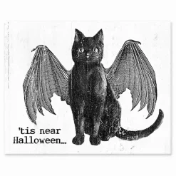 Vampire Cat Halloween Tabletop Decoration