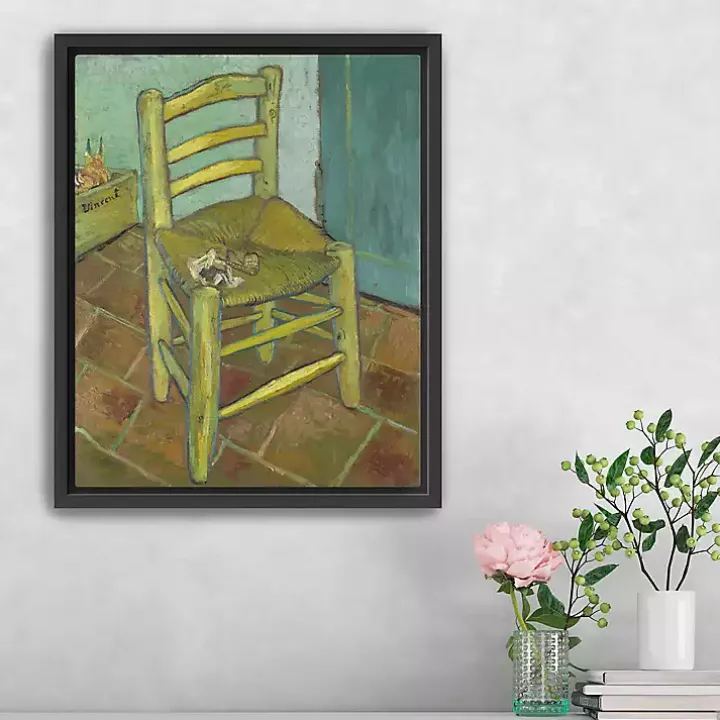 Van Gogh's Chair Framed Canvas Art Print