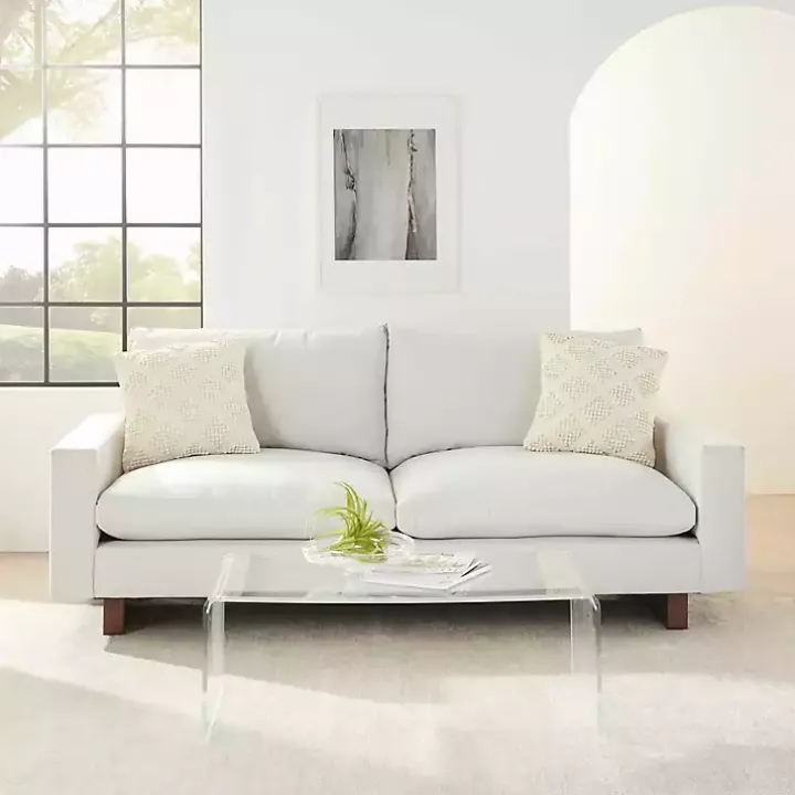 Vanilla Knotted Diamond Throw Pillows, Set of 2