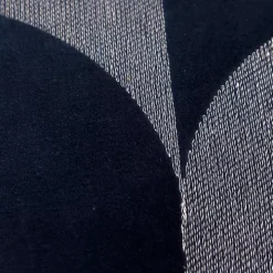 Velvet Navy Monochrome Shapes Throw Pillow