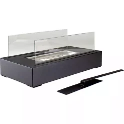 Ventless Tabletop Fireplace on Black Base