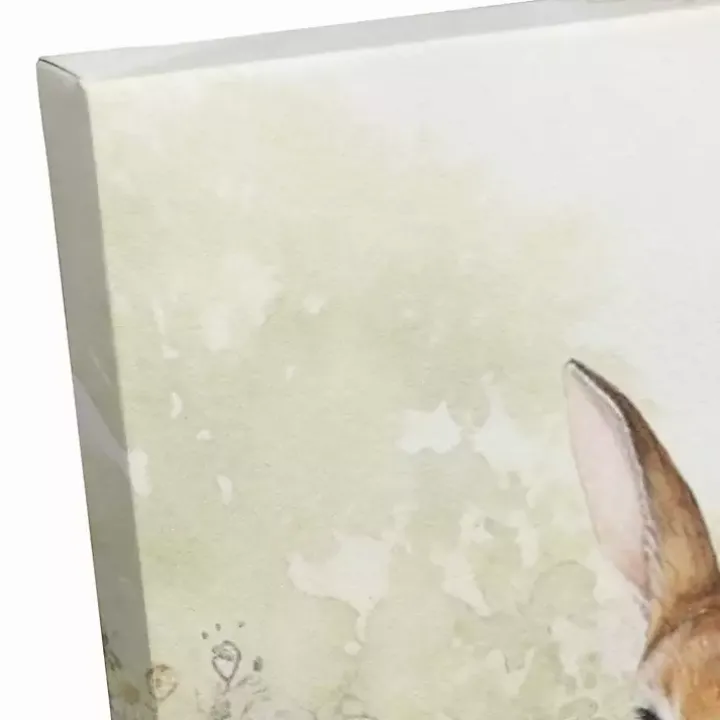 Vintage Garden Bunny Canvas Art Print