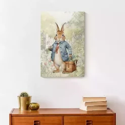 Vintage Garden Bunny Canvas Art Print