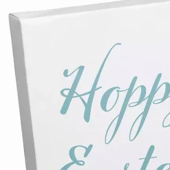 Vintage Hoppy Easter Floral Canvas Art Print