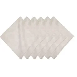 Warm Neutral Leaves Napkins, Set of 6