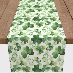 Watercolor Clovers Table Runner, 72 in.