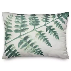 Watercolor Fern Accent Pillow