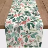 Watercolor Holly Table Runner, 90 in.