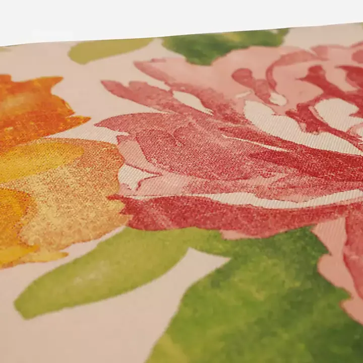 Watercolor Primrose Outdoor Chair Cushion