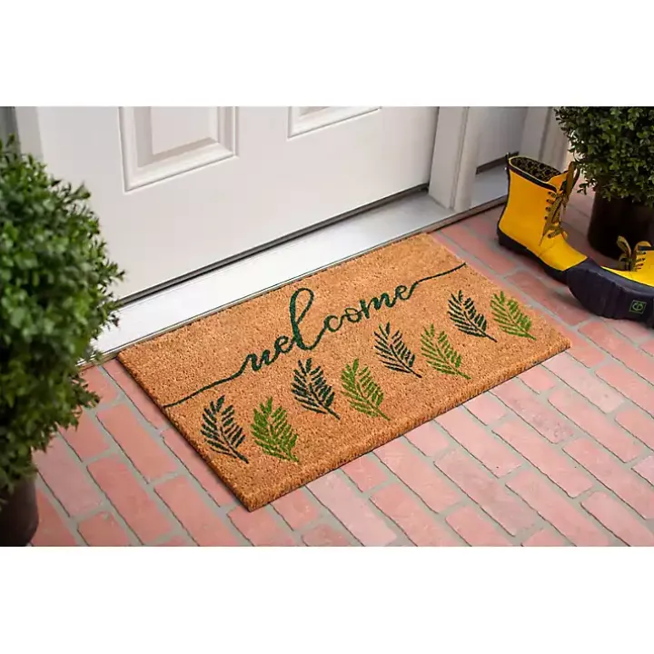 Welcome Fern Doormat