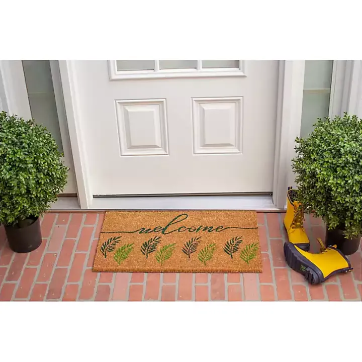 Welcome Fern Doormat