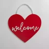 Welcome Heart Hanging Wall Plaque