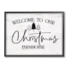 Welcome to Our Christmas Farmhouse Wall Plaque